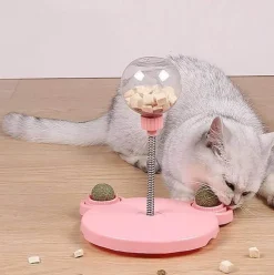 TailTrend Haustierspielzeug-Selbstausgebendes Futterspielzeug für Haustiere – Tragbarer Futternapf für verspielte Haustiere