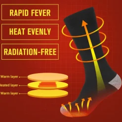 Decor Gesundheits- Und Entspannungstools-Selbsterwärmende Thermosocken – warme, atmungsaktive Komfortsocken