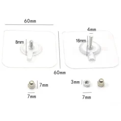 Cozy Living Heimwerkzeuge-Selbstklebende Wandhaken – Klebehaken zum Aufhängen ohne Bohren