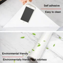 Timeless Touch Küche & Esszimmer-Selbstklebende, wasserdichte Tapete mit Marmoreffekt