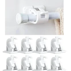 Comfort u0026 Style Gadgets Für Zuhause-Selbstklebender Gardinenstangenhalter – einfach zu installierende Fensterbeschläge