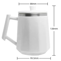 The Cozy Mug Küche & Esszimmer-Selbstmischender Kaffeebecher aus Edelstahl – Automatische Kaffeetasse