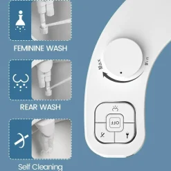 Tranquil Touch Mobilitäts- Und Support-Tools|Gesundheits-Gadgets-Selbstreinigendes Bidet mit Doppeldüse – Hygienisches Badezimmer-Upgrade
