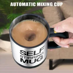 Brew Bliss Küche & Esszimmer-Selbstrührender Isolierbecher – Reisebecher mit automatischer Temperaturregelung