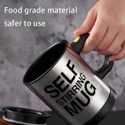 Brew Bliss Küche & Esszimmer-Selbstrührender Isolierbecher – Reisebecher mit automatischer Temperaturregelung