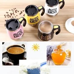 The Cozy Mug Küche & Esszimmer-Selbstrührender Kaffeebecher – Automatischer Reisebecher