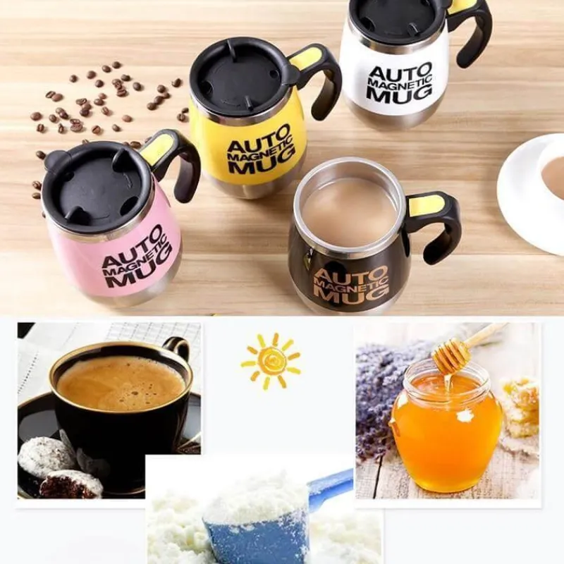 The Cozy Mug Küche & Esszimmer-Selbstrührender Kaffeebecher – Automatischer Reisebecher