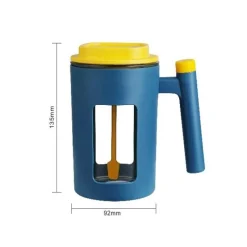 The Decor Haven Camping-Werkzeuge|Camping Im Freien-Selbstrührender Reisekaffeebecher – Automatischer Getränkemixer