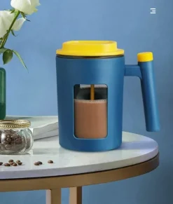 The Decor Haven Camping-Werkzeuge|Camping Im Freien-Selbstrührender Reisekaffeebecher – Automatischer Getränkemixer