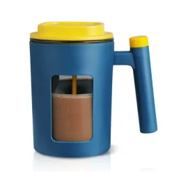 The Decor Haven Camping-Werkzeuge|Camping Im Freien-Selbstrührender Reisekaffeebecher – Automatischer Getränkemixer