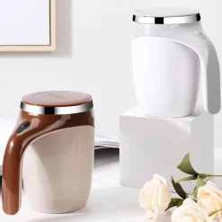 The Cozy Mug Küche & Esszimmer-Selbstrührender Thermobecher – Isolierter Magnetbecher