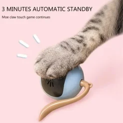 TailTrend Haustierzubehör|Haustierspielzeug-Selbstrotierendes Katzenspielzeug – Interaktives, rotierendes Haustierspielzeug