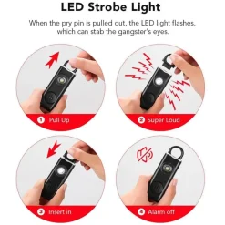 Cozy Living Camping Im Freien|Outdoor & Garten-Selbstverteidigungsalarm-Schlüsselanhänger - Persönliches Sicherheitswarngerät