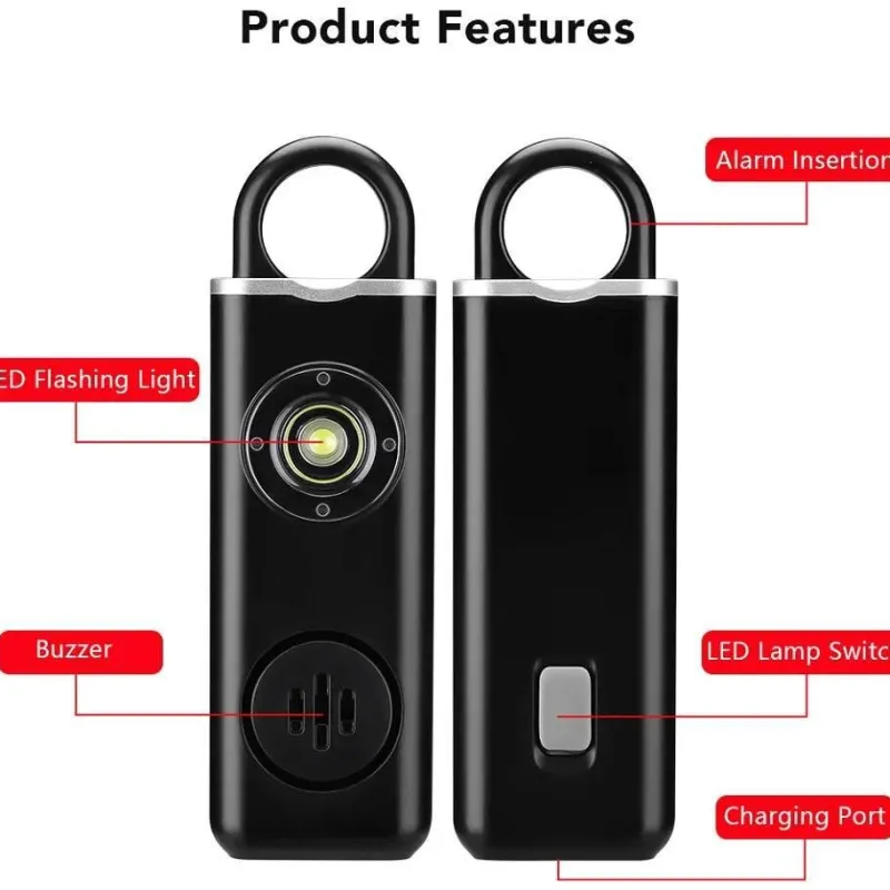 Cozy Living Camping Im Freien|Outdoor & Garten-Selbstverteidigungsalarm-Schlüsselanhänger - Persönliches Sicherheitswarngerät