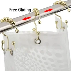 Aqua Essence Badezimmer-Selena Decorative Shower Curtain Hooks for Stylish Bathroom Decor