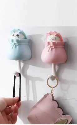 Comfort u0026 Style Gadgets Für Zuhause-Süßer Katzen-Wandhaken – Entzückender klebriger Organizer
