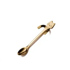 The Cozy Mug Küche & Esszimmer-Süßer Teelöffel mit langem Griff und Katze