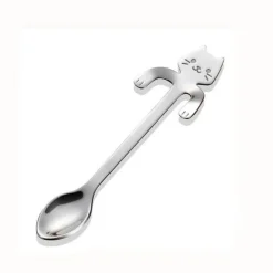 The Cozy Mug Küche & Esszimmer-Süßer Teelöffel mit langem Griff und Katze