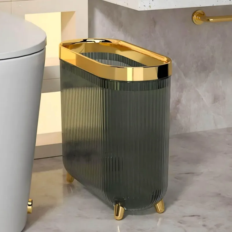 The Bath Nook Badezimmer-Serena Bathroom Bin - Stylish Waste Container for Home Décor