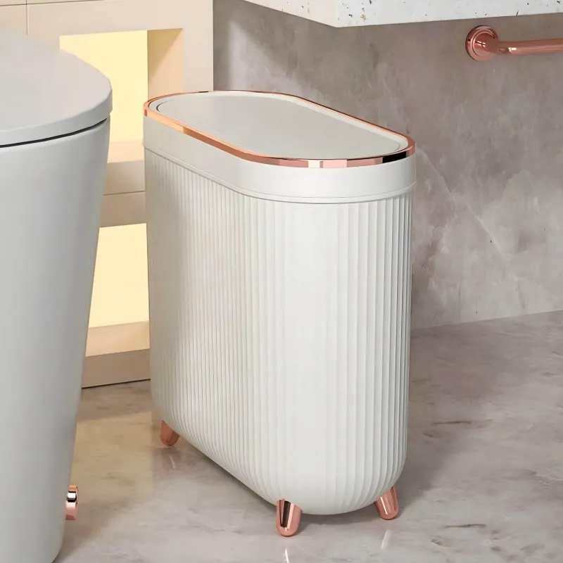 The Bath Nook Badezimmer-Serena Bathroom Bin - Stylish Waste Container for Home Décor