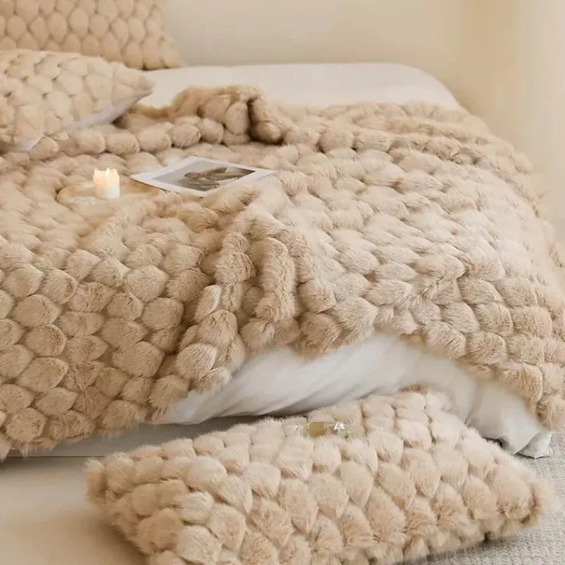 Cozy Haven Bettzeug-Serena Pelzdecke – weiche, gemütliche Überwurfdecke