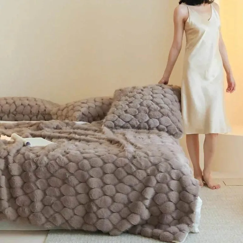 Cozy Haven Bettzeug-Serena Pelzdecke – weiche, gemütliche Überwurfdecke