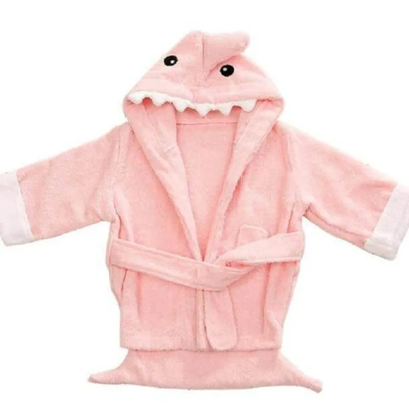 Kinder Aqua Essence Kinderwagen & Zubehör|Badezimmer-Süßes Baby-Badetuch mit blauem Hai - Plüsch-Badetuch für Kleinkinder