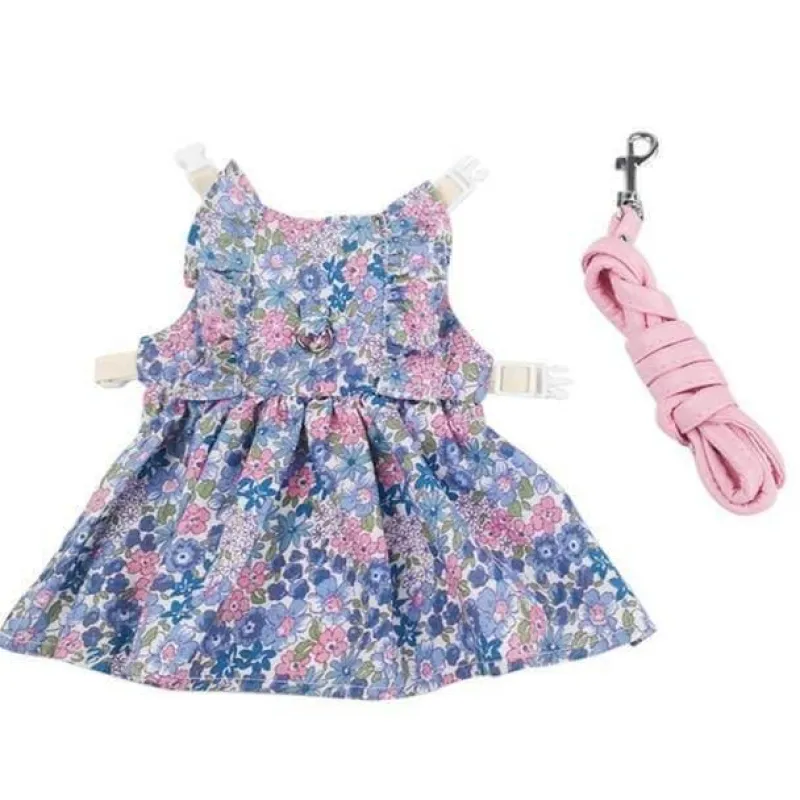 Decor Haustierzubehör-Süßes Kaninchen-Jeanskleid - Entzückendes Jeanskleid für Kinder