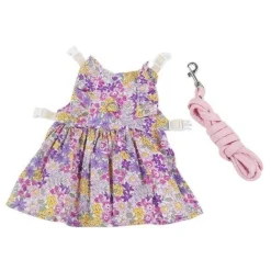 Decor Haustierzubehör-Süßes Kaninchen-Jeanskleid - Entzückendes Jeanskleid für Kinder