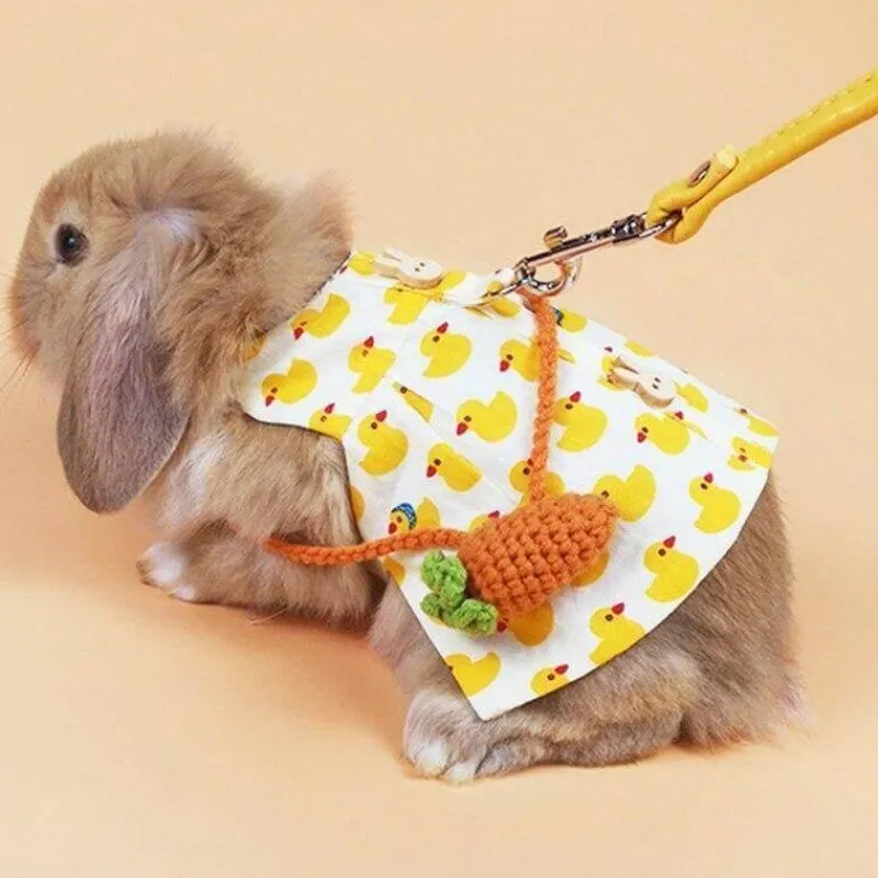 Decor Haustierzubehör-Süßes Kaninchen-Jeanskleid - Entzückendes Jeanskleid für Kinder