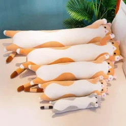 Plush Perch Bettzeug-Süßes Katzenplüschkissen - Weiches langes Katzenkissen