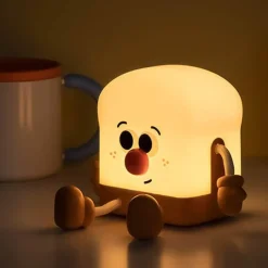 Bright Accents Beleuchtung-Süßes Toast-Nachtlicht – Dekorative Lampe für Kinder