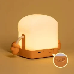 Bright Accents Beleuchtung-Süßes Toast-Nachtlicht – Dekorative Lampe für Kinder