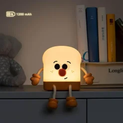 Bright Accents Beleuchtung-Süßes Toast-Nachtlicht – Dekorative Lampe für Kinder
