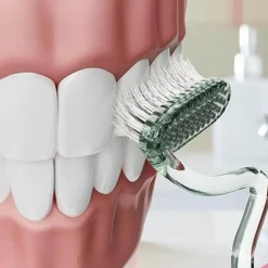 Tranquil Touch Gesundheits-Gadgets|Gesundheits- Und Entspannungstools-S-förmige, vertikale Zahnbürste mit weichen Borsten – ergonomisches Mundpflegewerkzeug