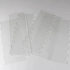 Tom Küche & Esszimmer-Sägezahn-Kuchenschaber-Set, unverzichtbare Werkzeuge für glattes, professionelles Gebäck