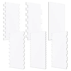 Tom Küche & Esszimmer-Sägezahn-Kuchenschaber-Set, unverzichtbare Werkzeuge für glattes, professionelles Gebäck