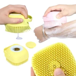 The Blissful Bath Haustierzubehör|Reinigungswerkzeuge Für Haustiere-Shampoo-Spenderbürste - Flüssigseifen-Badebürste