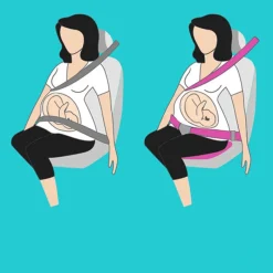 The Relaxation Nook Autozubehör|Automobilindustrie-Sicherheitsgurtversteller fürs Auto während der Schwangerschaft – Sicherer Komfort für Mütter