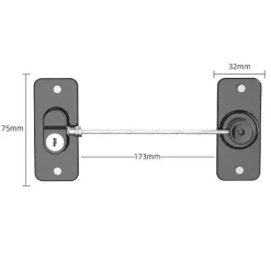 Comfort u0026 Style Gadgets Für Zuhause-Sicherheitsschloss für Fenster und Türen zu Hause – Passwortgeschützte Sicherheit