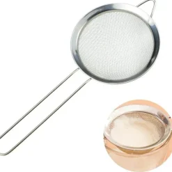 Tom Küche & Esszimmer-Sieb aus Edelstahl – Küchenwerkzeug für Mehl und Gebäck