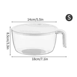 The Culinary Kit Küche & Esszimmer-Siebkorb für Reiswaschmaschine – Einfacher Filter für schnelle Reinigung