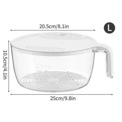 The Culinary Kit Küche & Esszimmer-Siebkorb für Reiswaschmaschine – Einfacher Filter für schnelle Reinigung