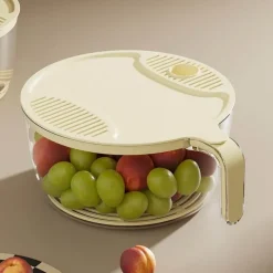 The Culinary Kit Küche & Esszimmer-Siebkorb für Reiswaschmaschine – Einfacher Filter für schnelle Reinigung