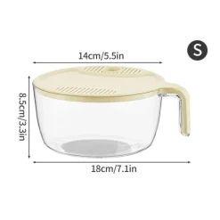 The Culinary Kit Küche & Esszimmer-Siebkorb für Reiswaschmaschine – Einfacher Filter für schnelle Reinigung