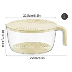 The Culinary Kit Küche & Esszimmer-Siebkorb für Reiswaschmaschine – Einfacher Filter für schnelle Reinigung