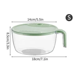 The Culinary Kit Küche & Esszimmer-Siebkorb für Reiswaschmaschine – Einfacher Filter für schnelle Reinigung