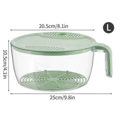 The Culinary Kit Küche & Esszimmer-Siebkorb für Reiswaschmaschine – Einfacher Filter für schnelle Reinigung