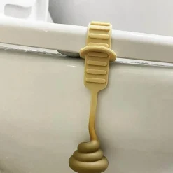 The Blissful Bath Badezimmer-Silicone Toilet Lid Lifter - Fun Poop Shaped Tool