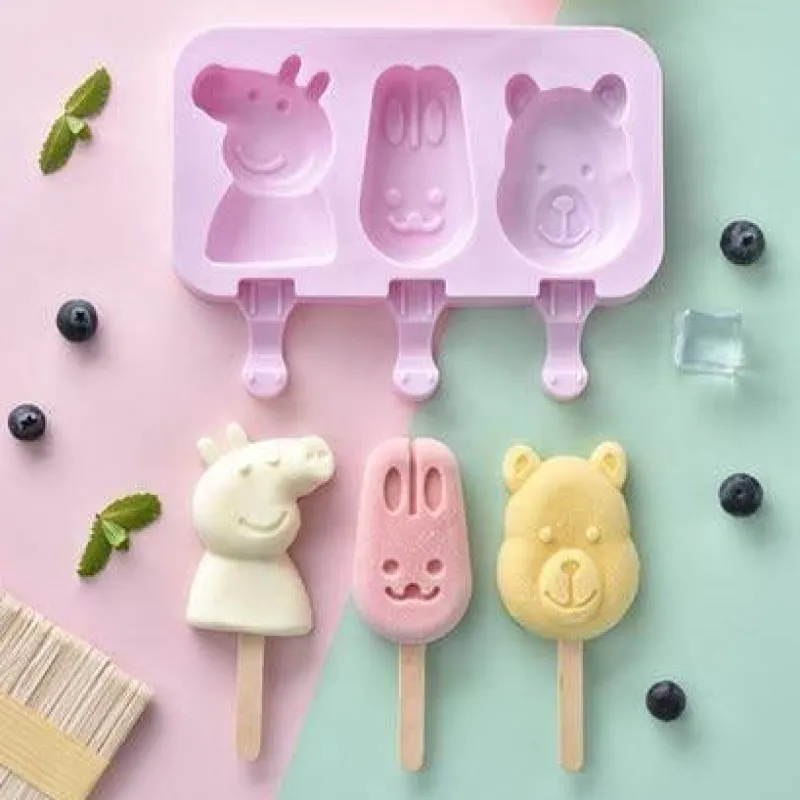 Deco Küche & Esszimmer-Silikon-Cartoon-Eiscremeformen – Hausgemachte Leckereien